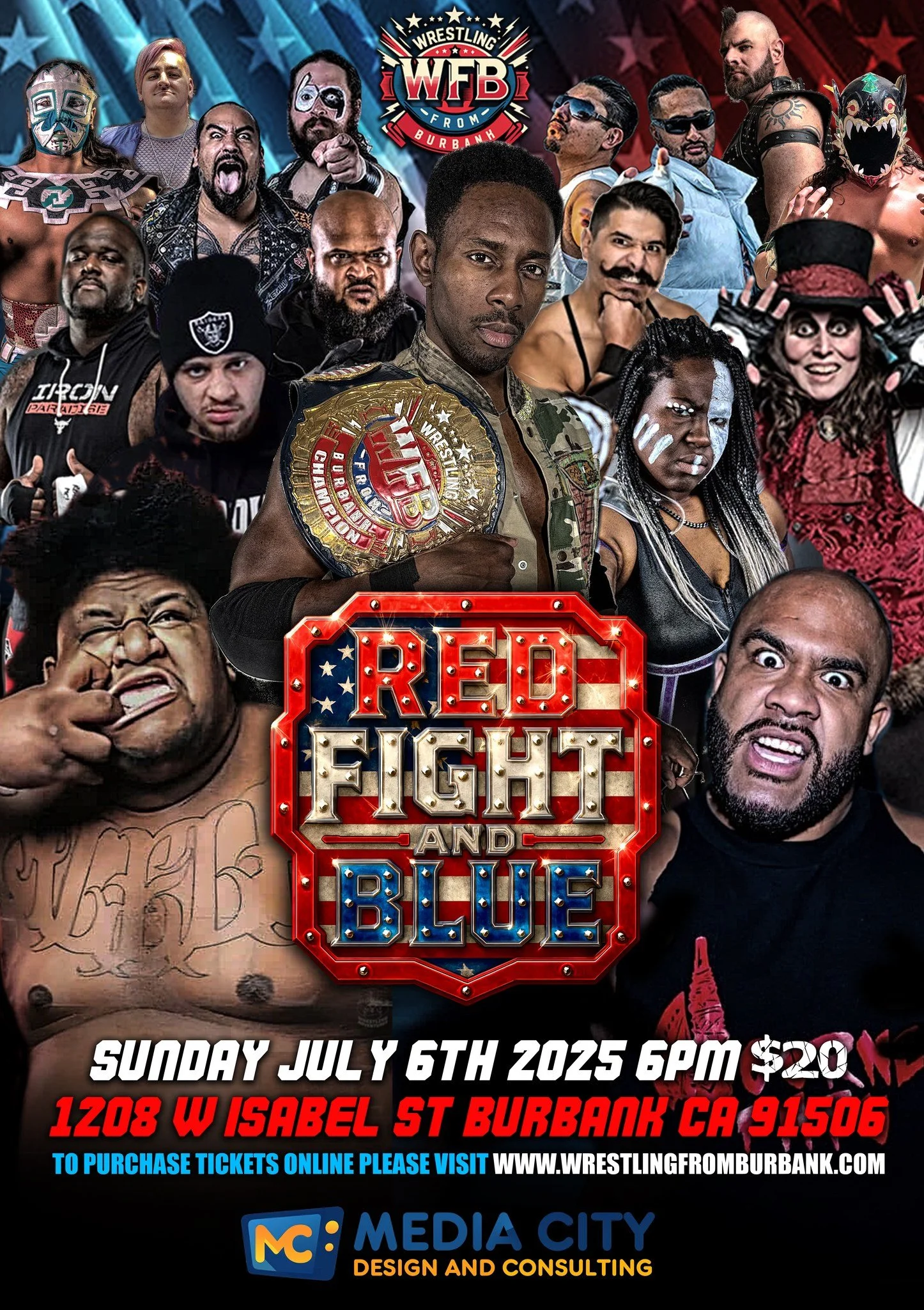Wrestling From Burbank presents Red, Fight, and Blue — Indy Dependent